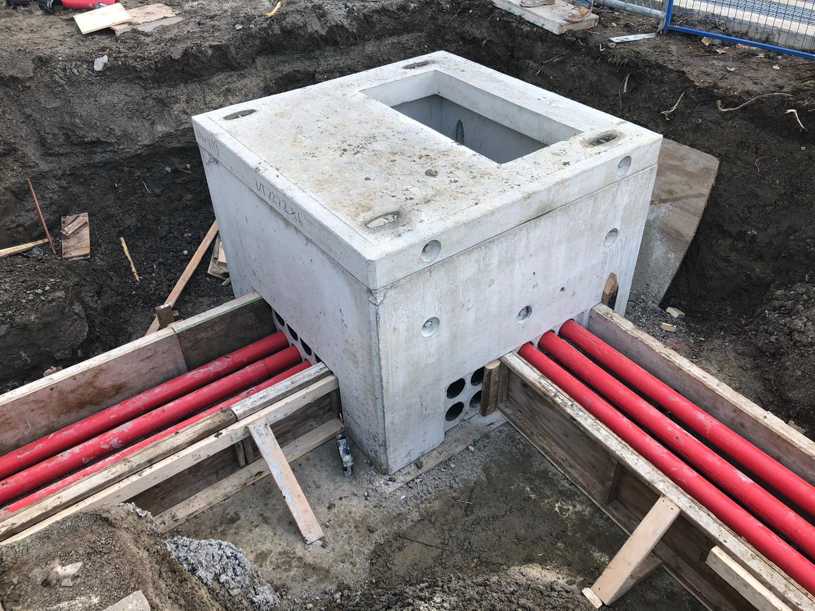 concrete encased duct bank bare ground sizing